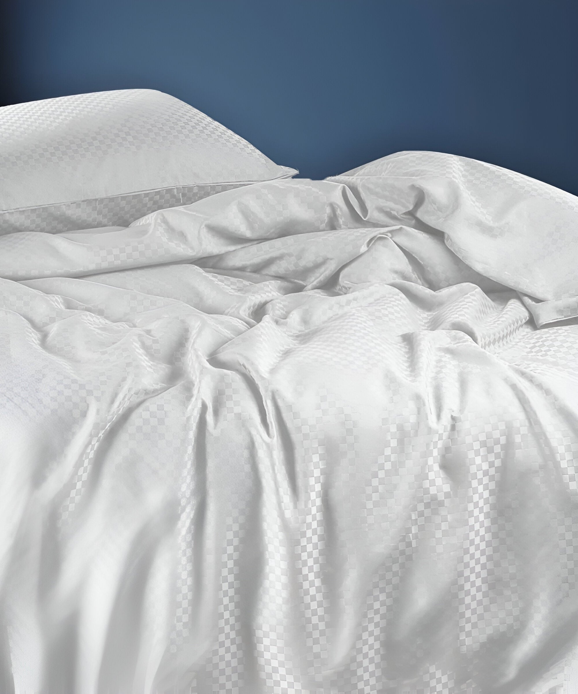 400TC Microcheck Duvet Cover Set