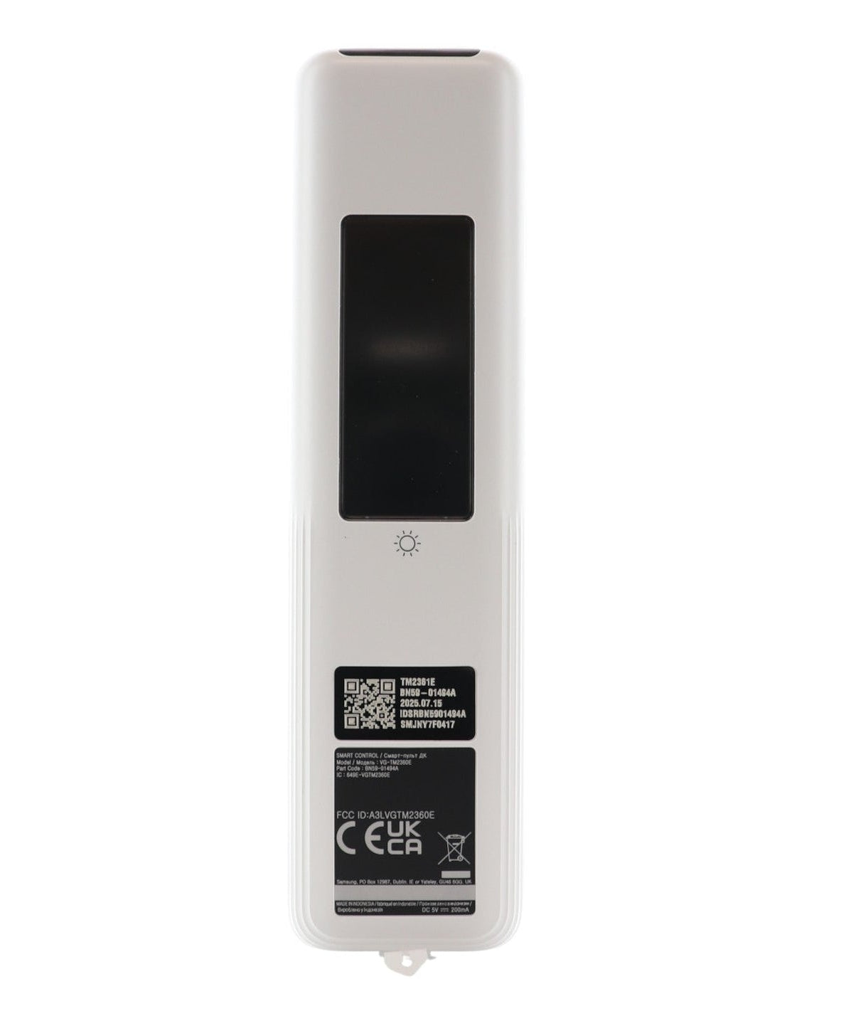 Samsung BN59-01494A / TM2361E Eco Smart TV Remote Control | White | Solar Cell | RF and IR | The Frame | 2023 - BN5901494A