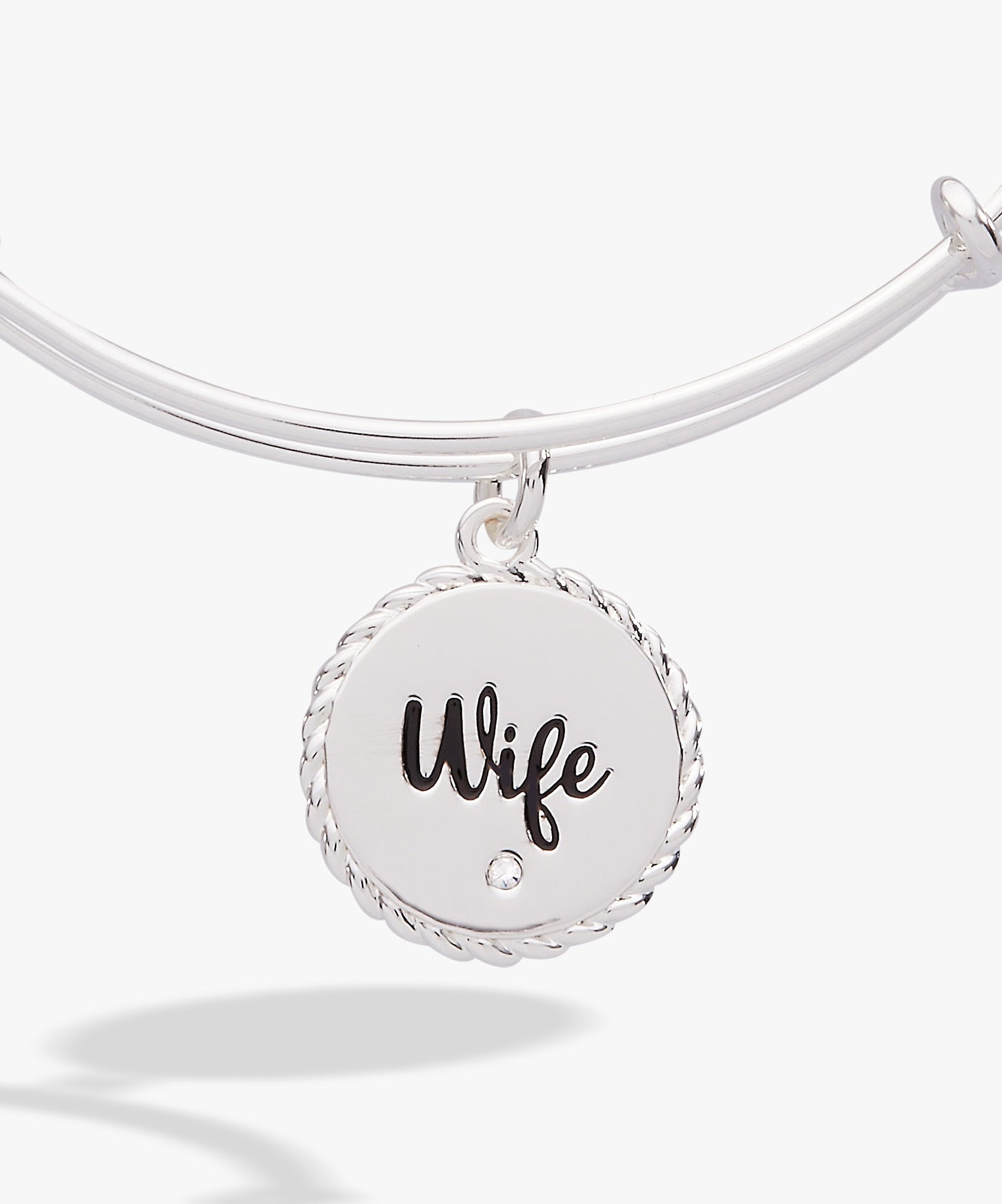 Wife 'True Love Stories Never Have Endings' Charm Bangle