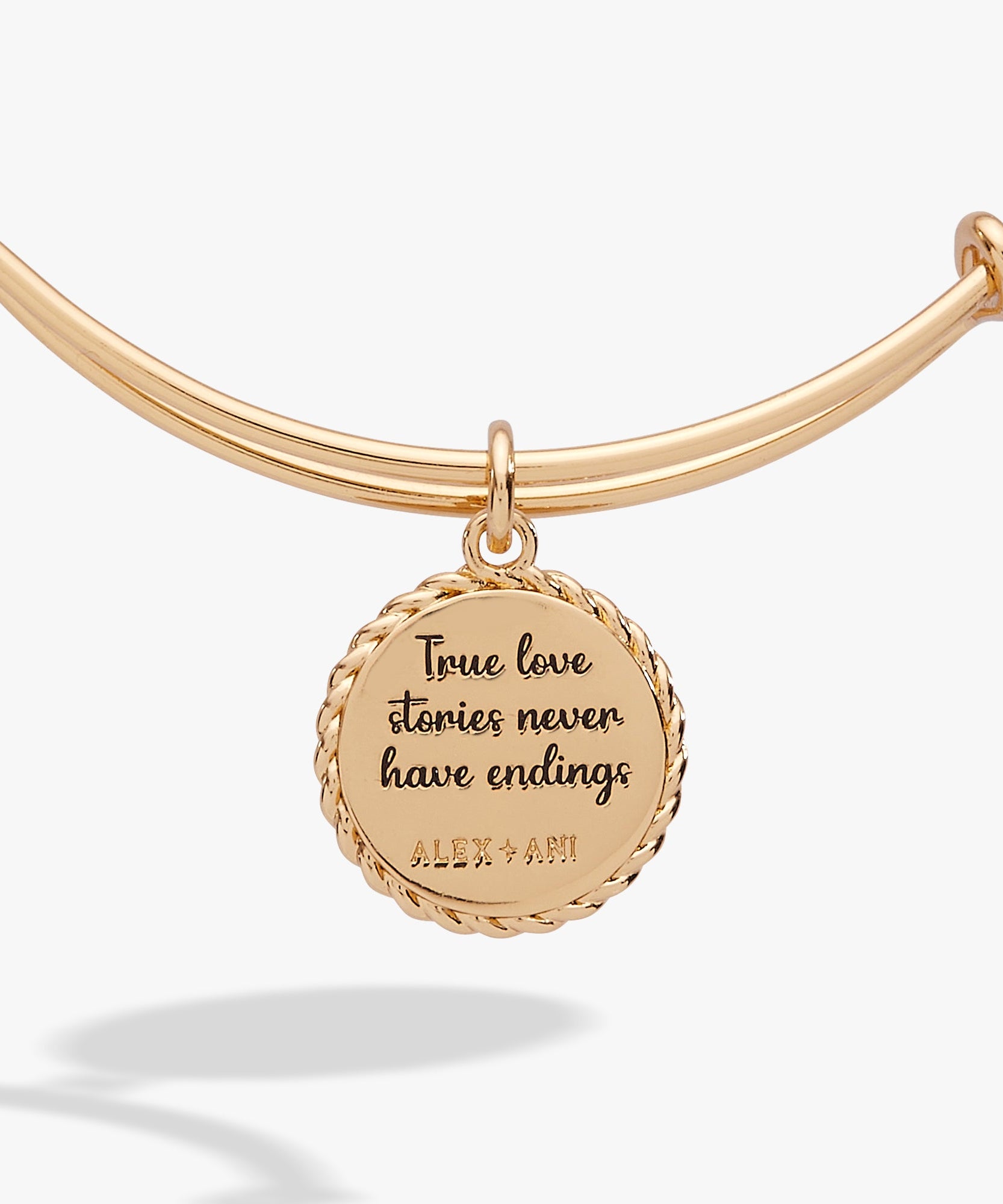 Wife 'True Love Stories Never Have Endings' Charm Bangle