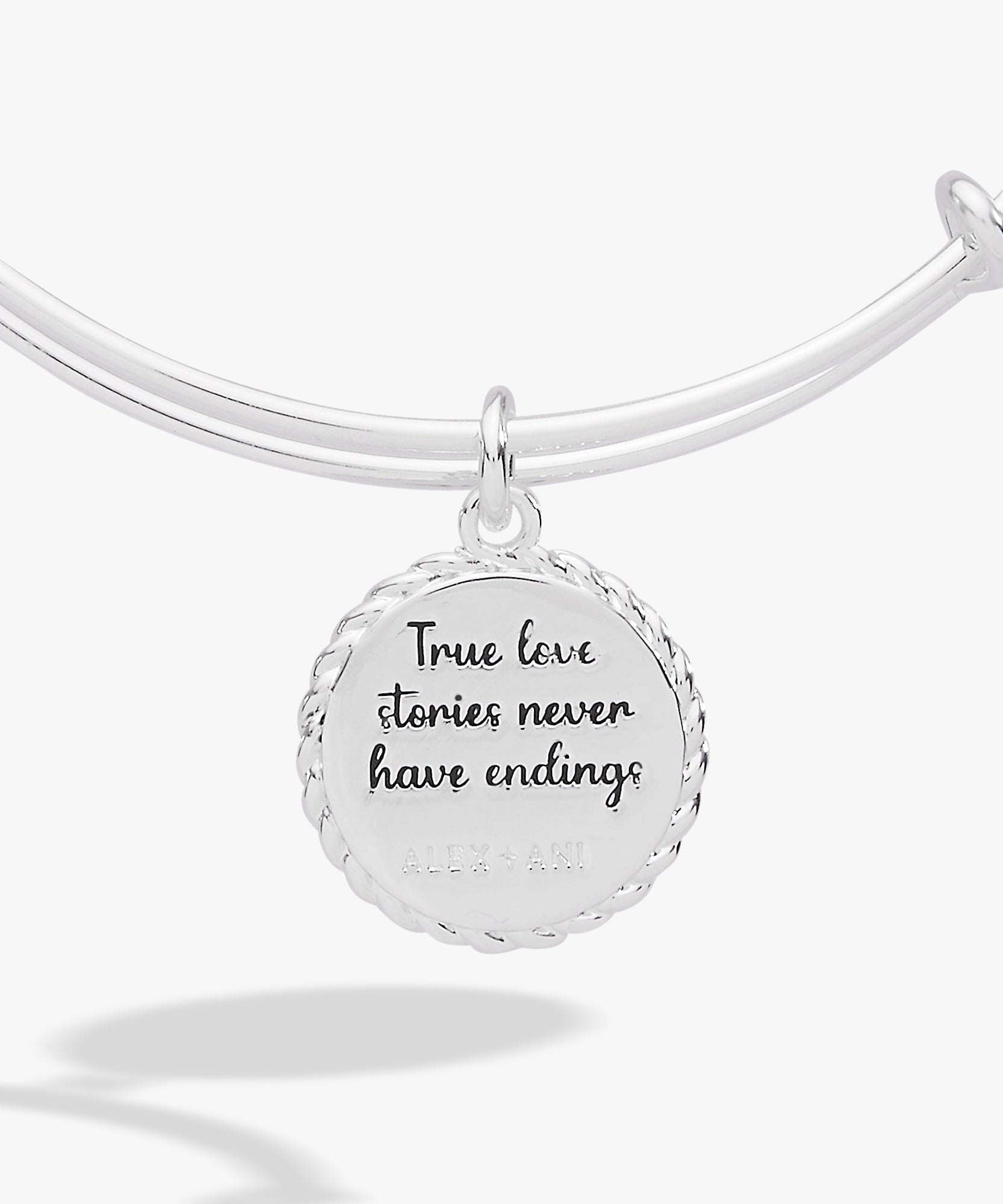 Wife 'True Love Stories Never Have Endings' Charm Bangle