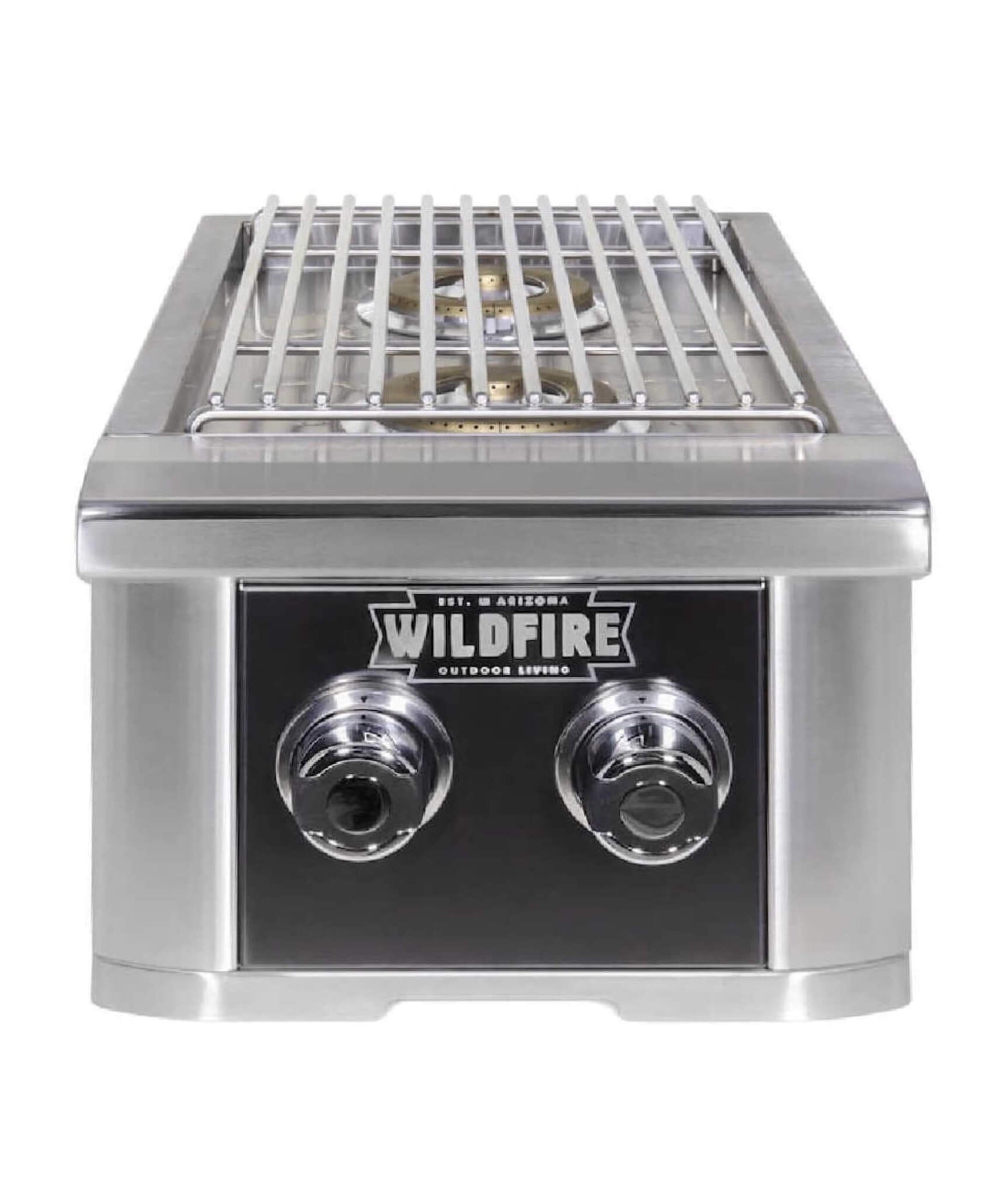 Wildfire Outdoor Living Ranch Pro 14-Inch Stainless Steel Double Side Burner [WFDBLSBRN-BSS/SS] (SAK64352)
