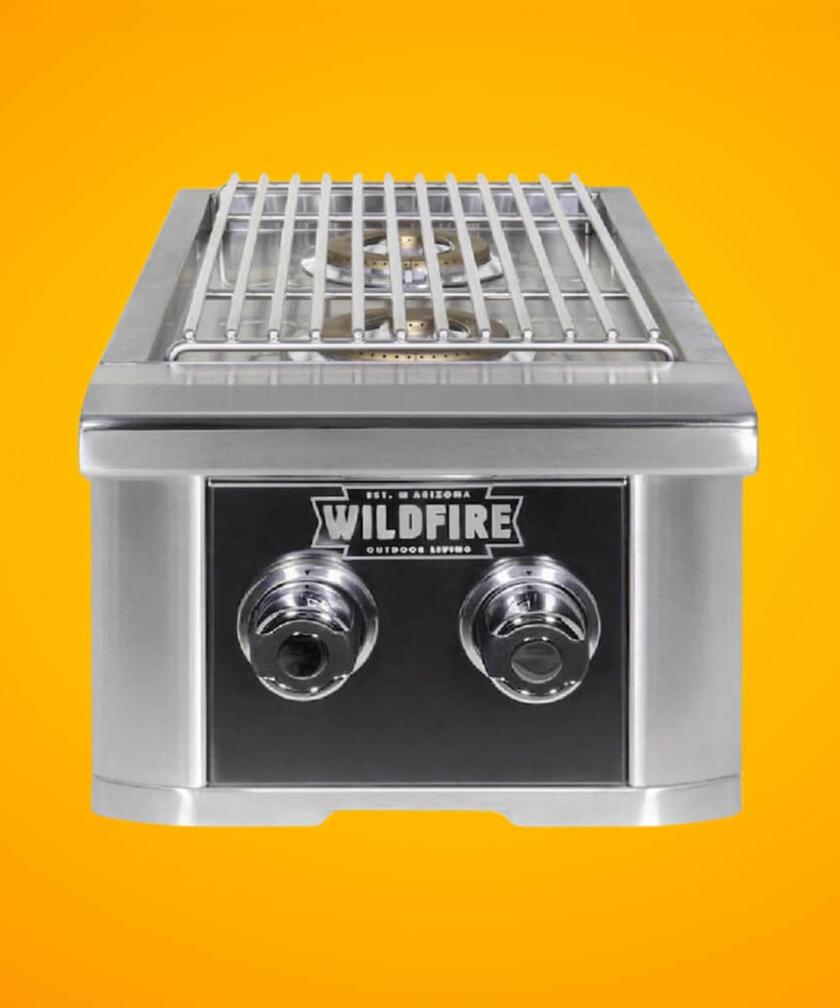 Wildfire Outdoor Living Ranch Pro 14-Inch Stainless Steel Double Side Burner [WFDBLSBRN-BSS/SS] (SAK64352)