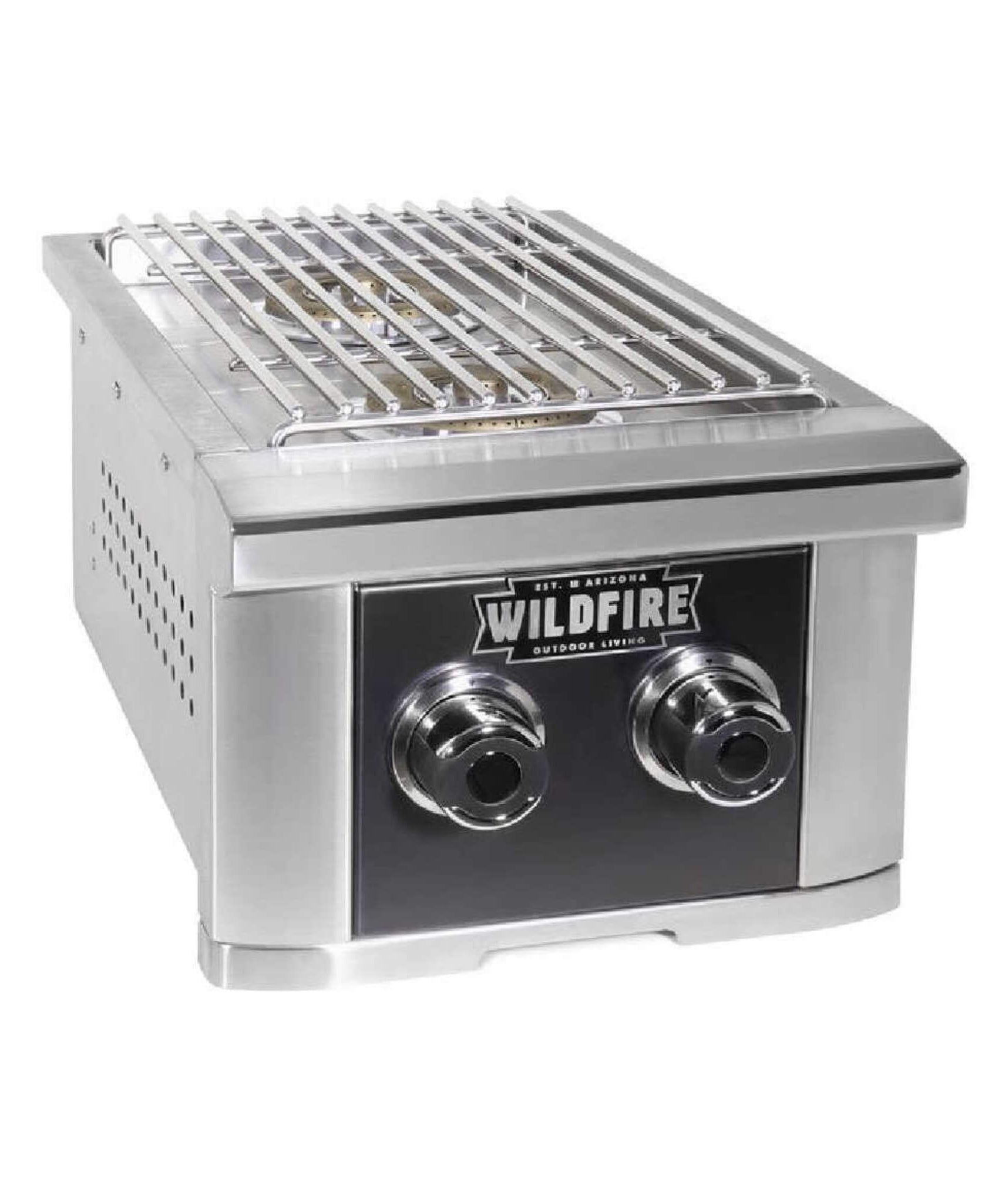 Wildfire Outdoor Living Ranch Pro 14-Inch Stainless Steel Double Side Burner [WFDBLSBRN-BSS/SS] (SAK64352)