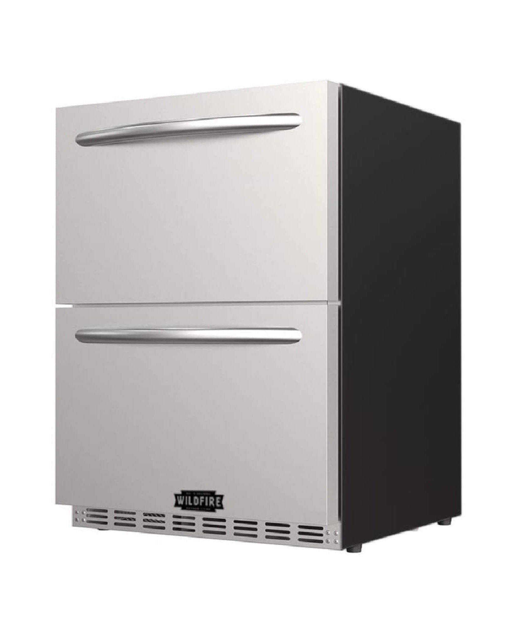 Wildfire Outdoor Living 24-Inch Dual Drawer Door Stainless Steel Outdoor Kitchen Fridge With 5.3 Cubic Feet Capacity [WFRDD24] (SAK50832)
