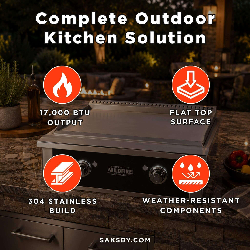 Wildfire Outdoor Living Ranch Pro 30-Inch 304 Stainless Steel Griddle [WF-PRO30GRD-BSS/SS] (SAK18364)