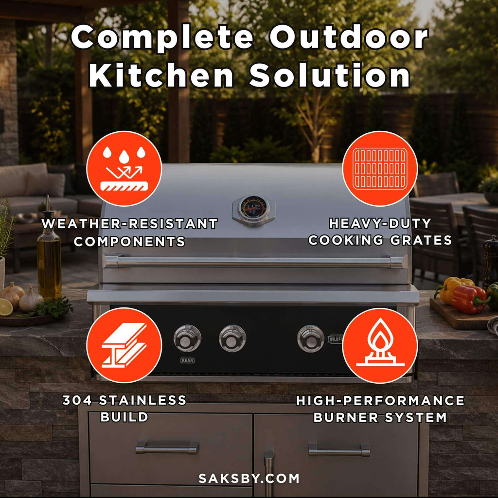 Wildfire Outdoor Living Ranch Pro 42-Inch 304 Stainless Steel Grill [WFPRO42G-BSS/SS] (SAK50263)