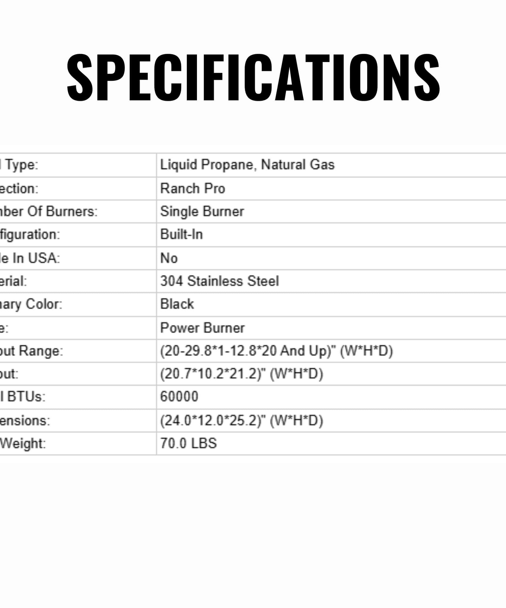 Wildfire Outdoor Living Ranch Pro 24-Inch Stainless Steel Power Burner [WFPOWBRN-BSS/SS] (SAK71537)