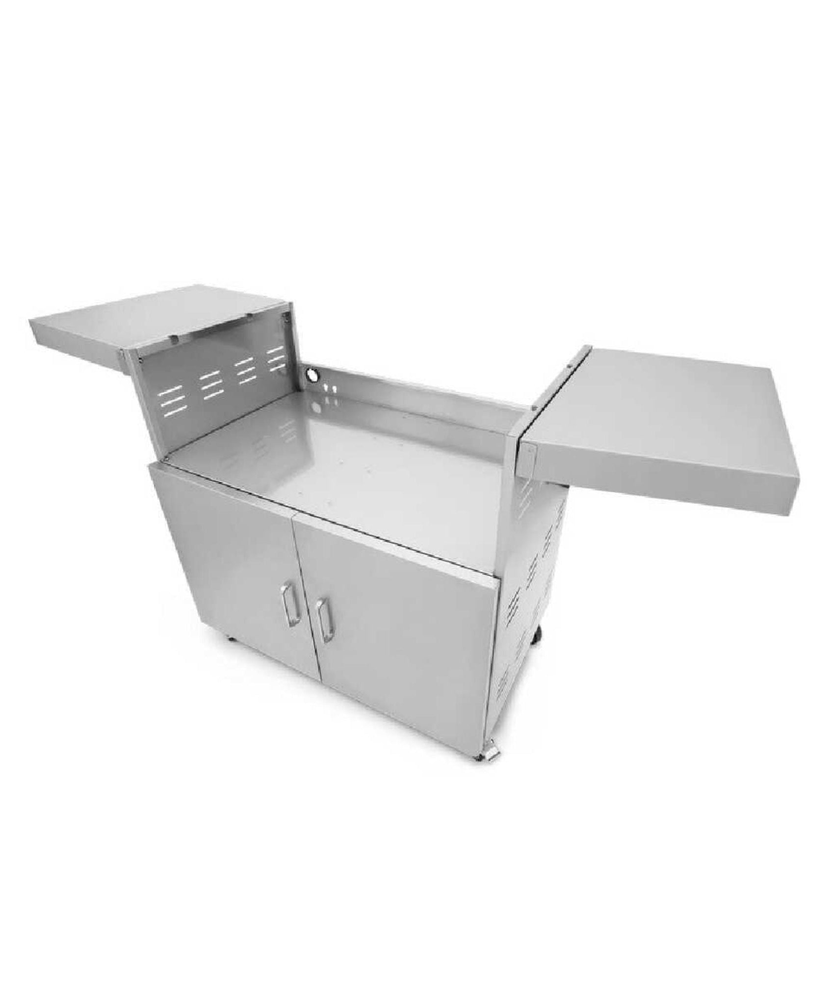 Wildfire Outdoor Living Stainless Steel Outdoor Grill Cart With Propane Tank Slide Out Door (SAK71546)