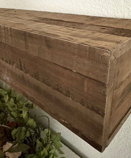 47 Zoll Kaminsims aus recyceltem, rustikalem Naturholz