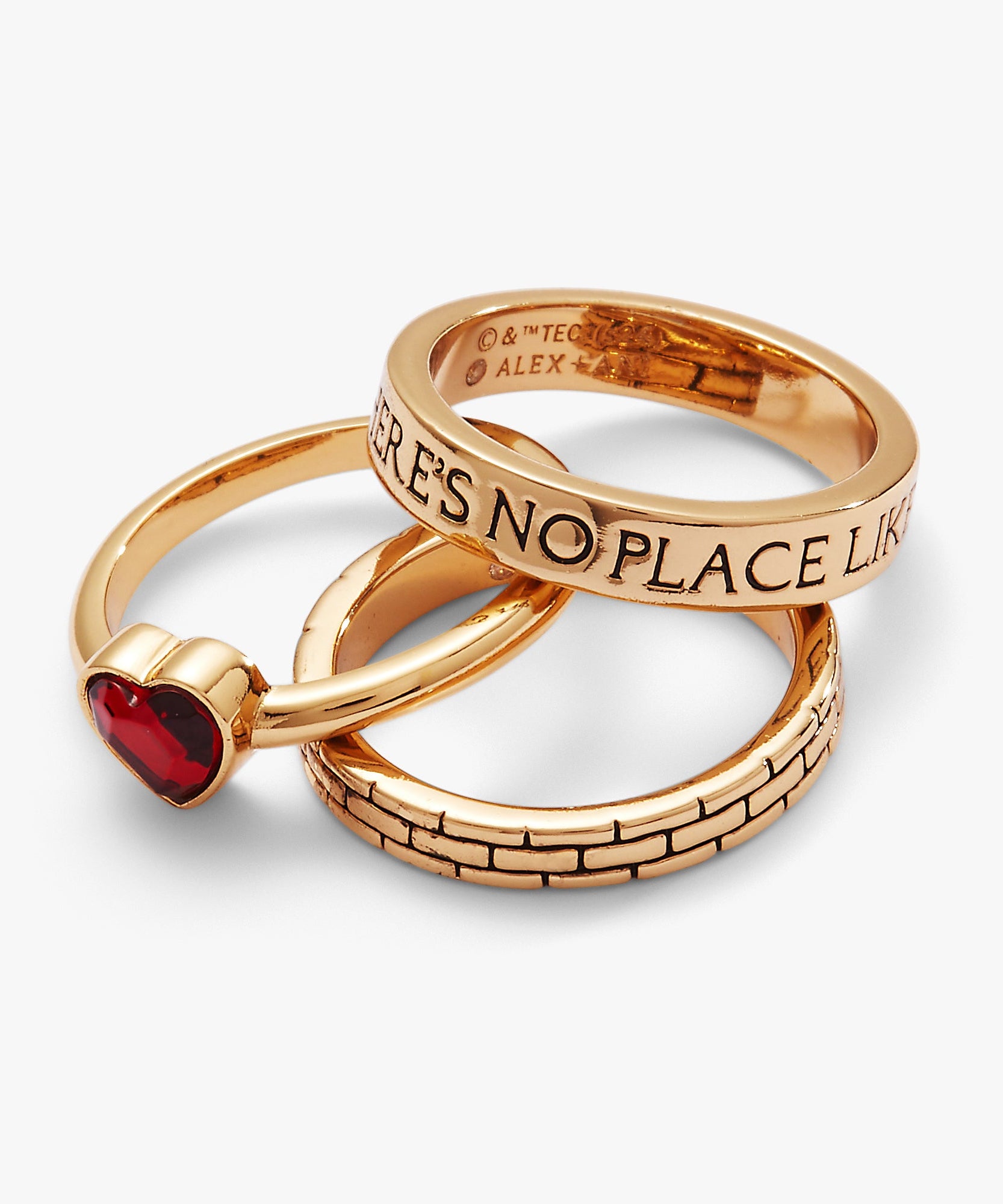 The Wizard of Oz™ "There's No Place Like Home" Ring Set of 3