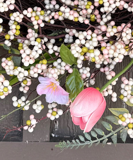 26 Zoll rosa Blütenkranz