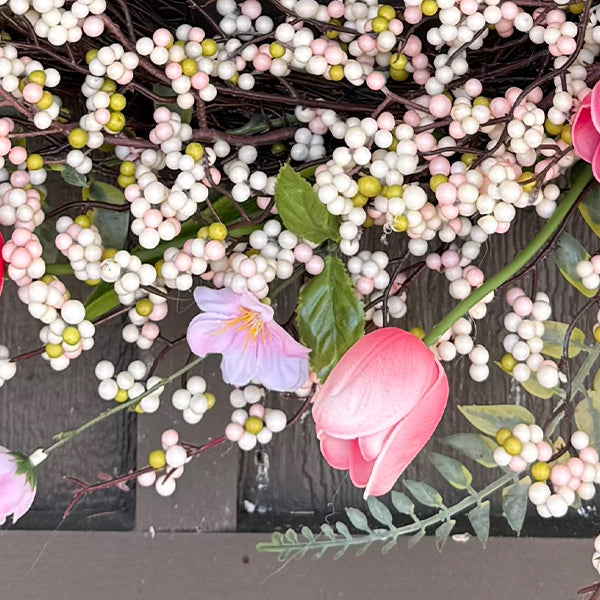26 Zoll rosa Blütenkranz