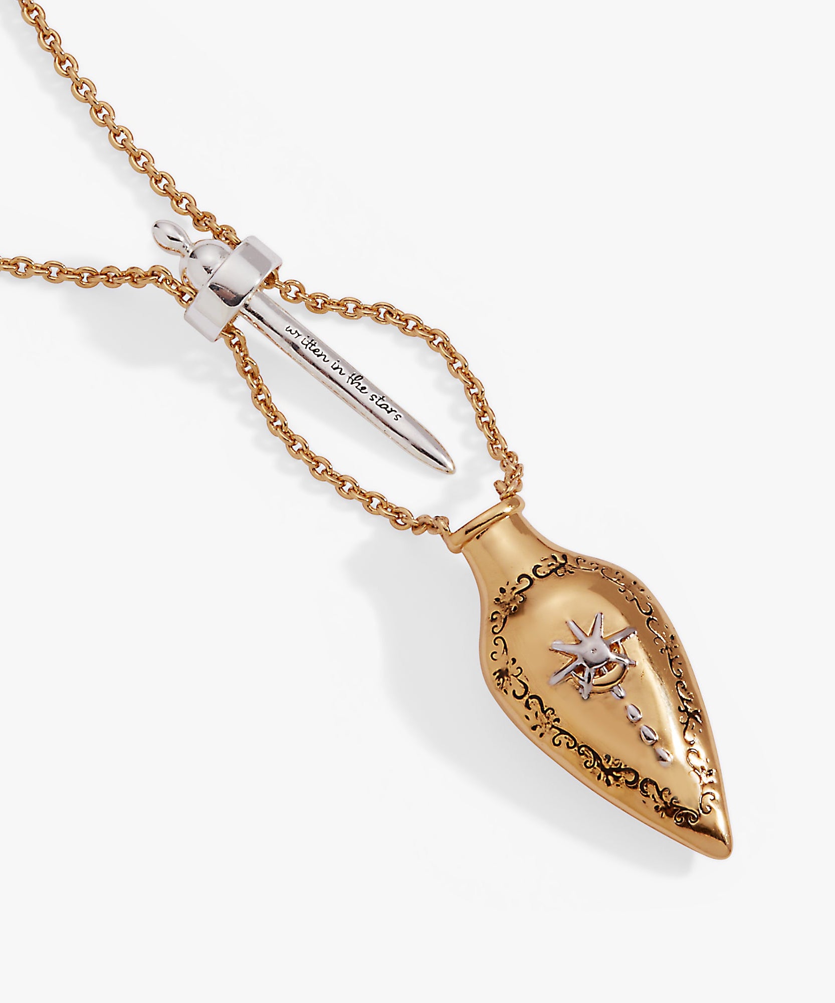 'Written in the Stars' Potion Bottle Slider Necklace