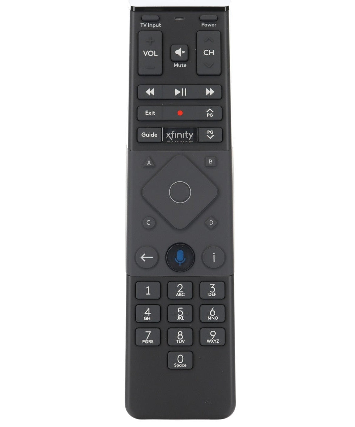 Xfinity XR15v2-RQ Backlit Voice Remote Control for X1 TV Cable Boxes with Bluetooth - XR15v2-RQ