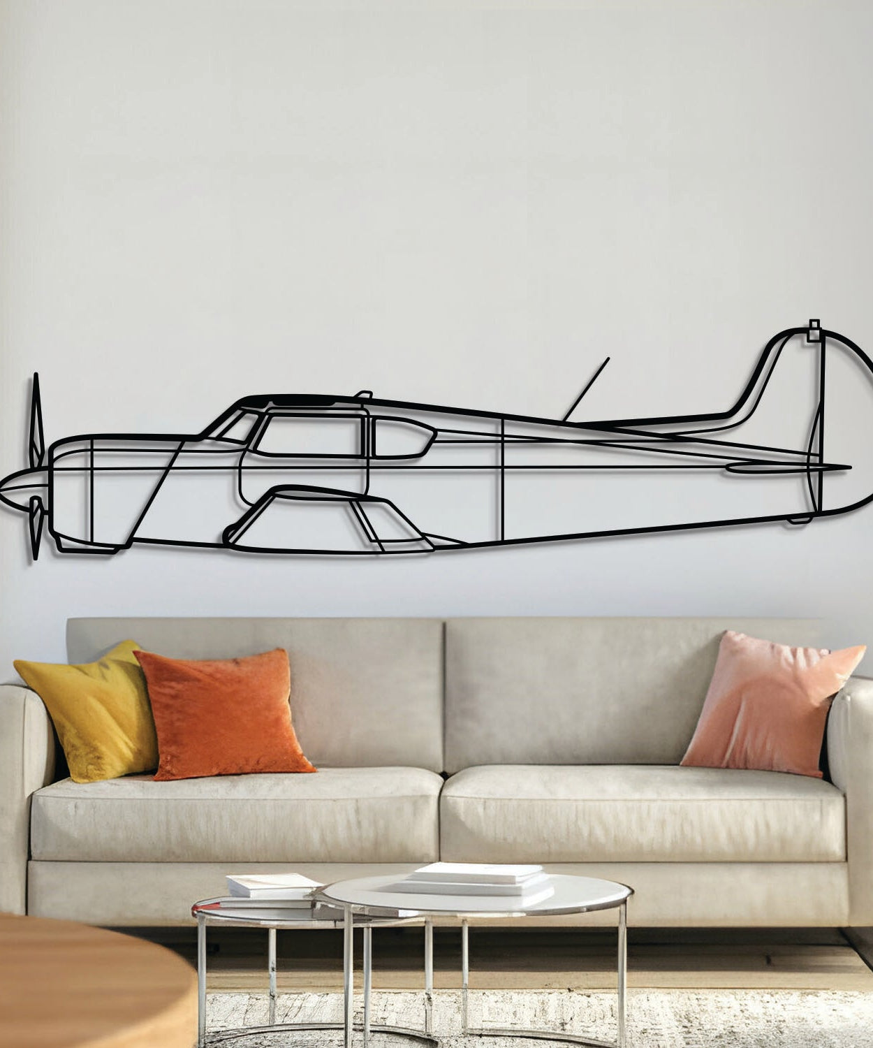 Jak-18T Metallflugzeug Wandkunst - NCP0351