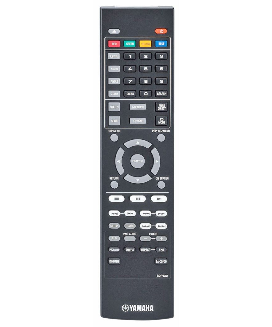Yamaha BDP130 Blu-ray Remote Control - ZW308500