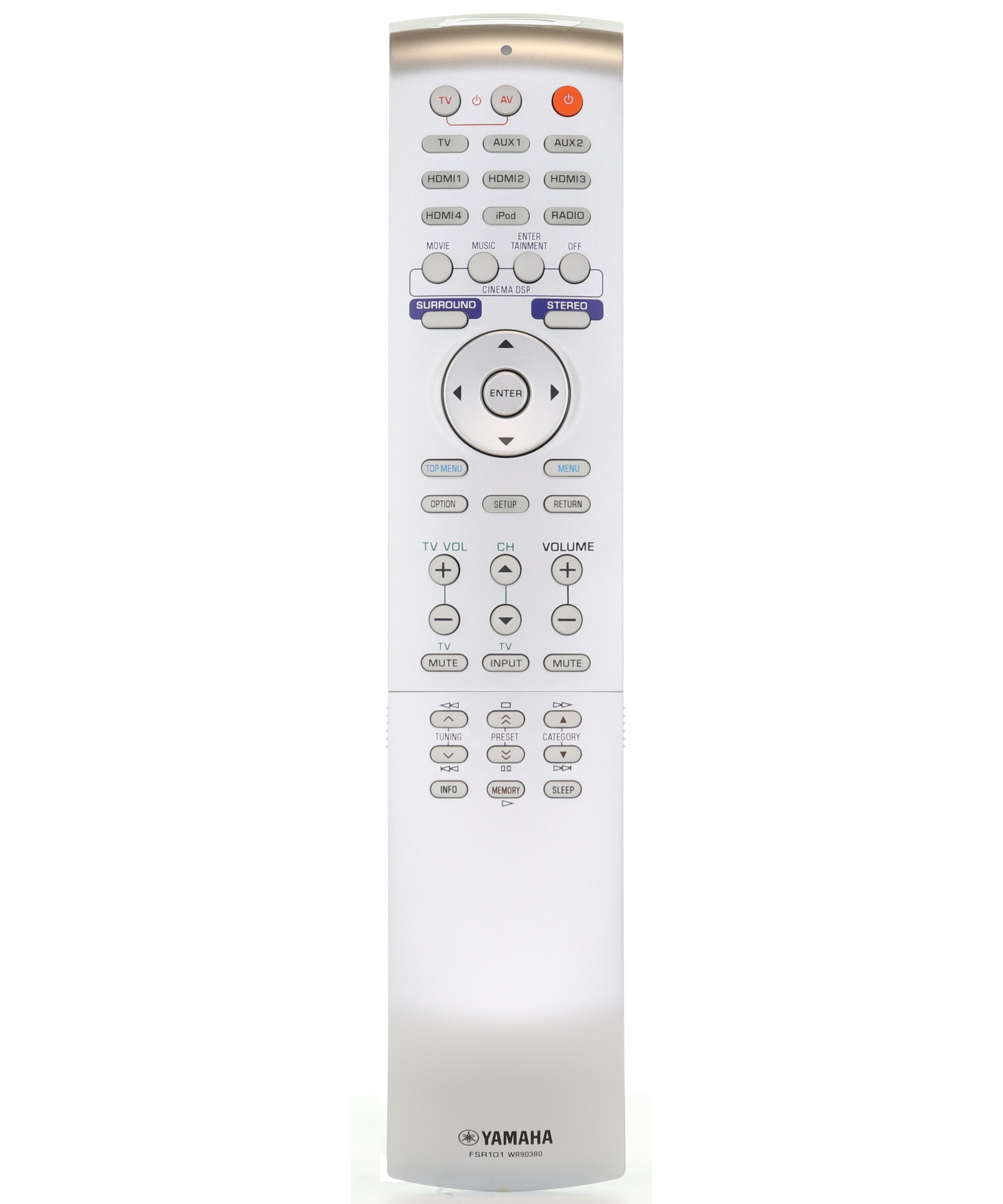 Yamaha FSR101 Digital Sound Projector Sound Bar Remote Control | YSP4100, YSP5100 - WR903800