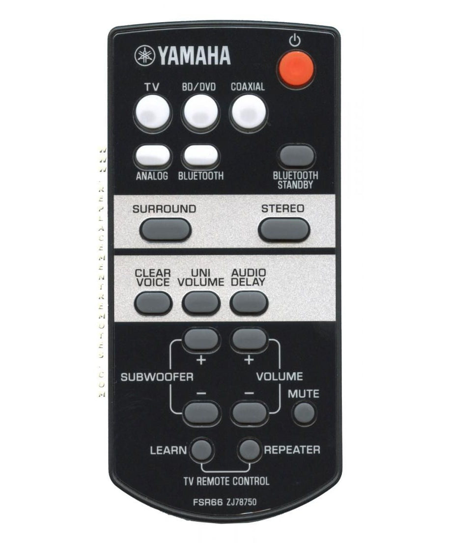 Yamaha FSR66 Sound Bar Remote Control