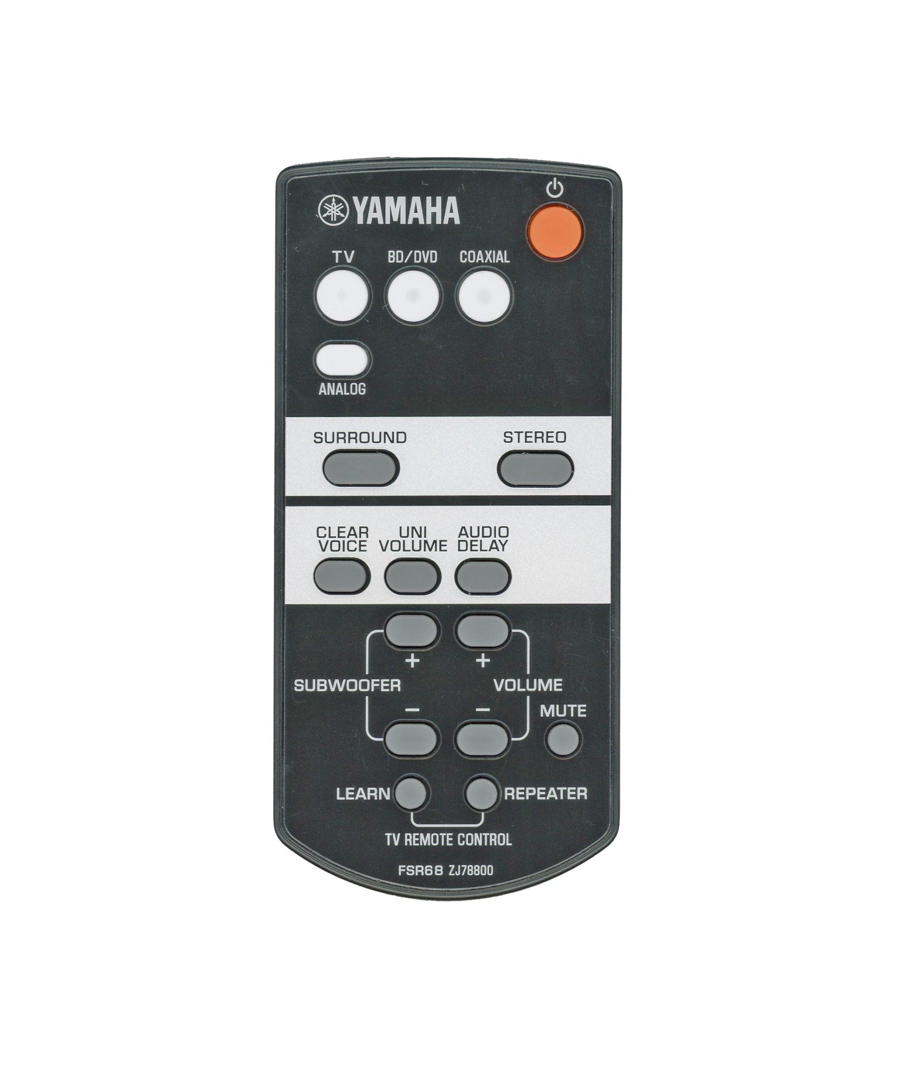 Yamaha FSR68 Sound Bar Remote Control - ZJ788001