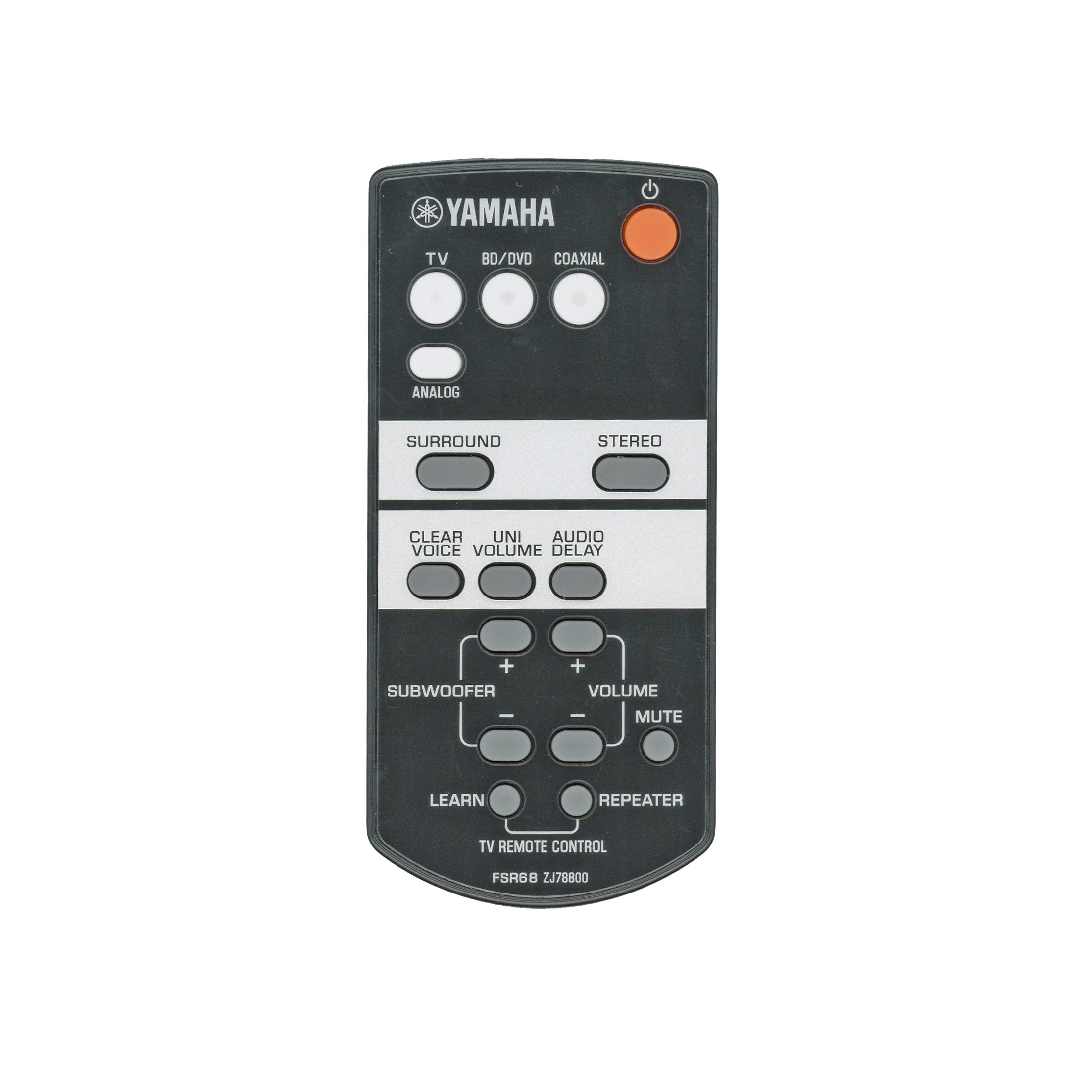 Yamaha FSR68 Sound Bar Remote Control - ZJ788001