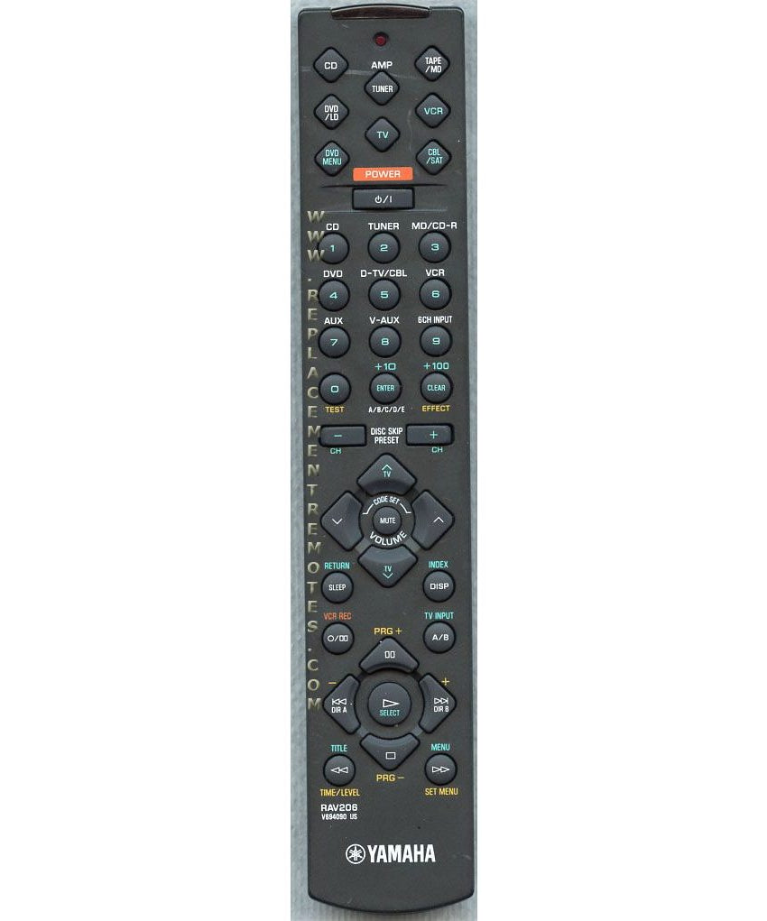 Yamaha RAV206 Receiver Remote Control
