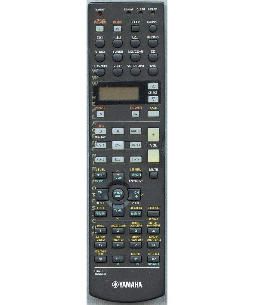 Yamaha RAV236 Receiver Remote Control