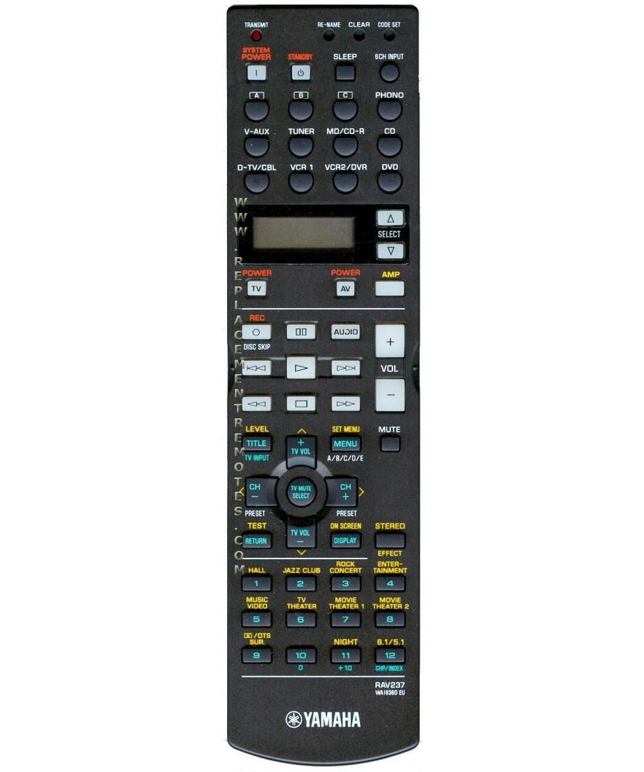 Yamaha RAV237 Receiver Remote Control