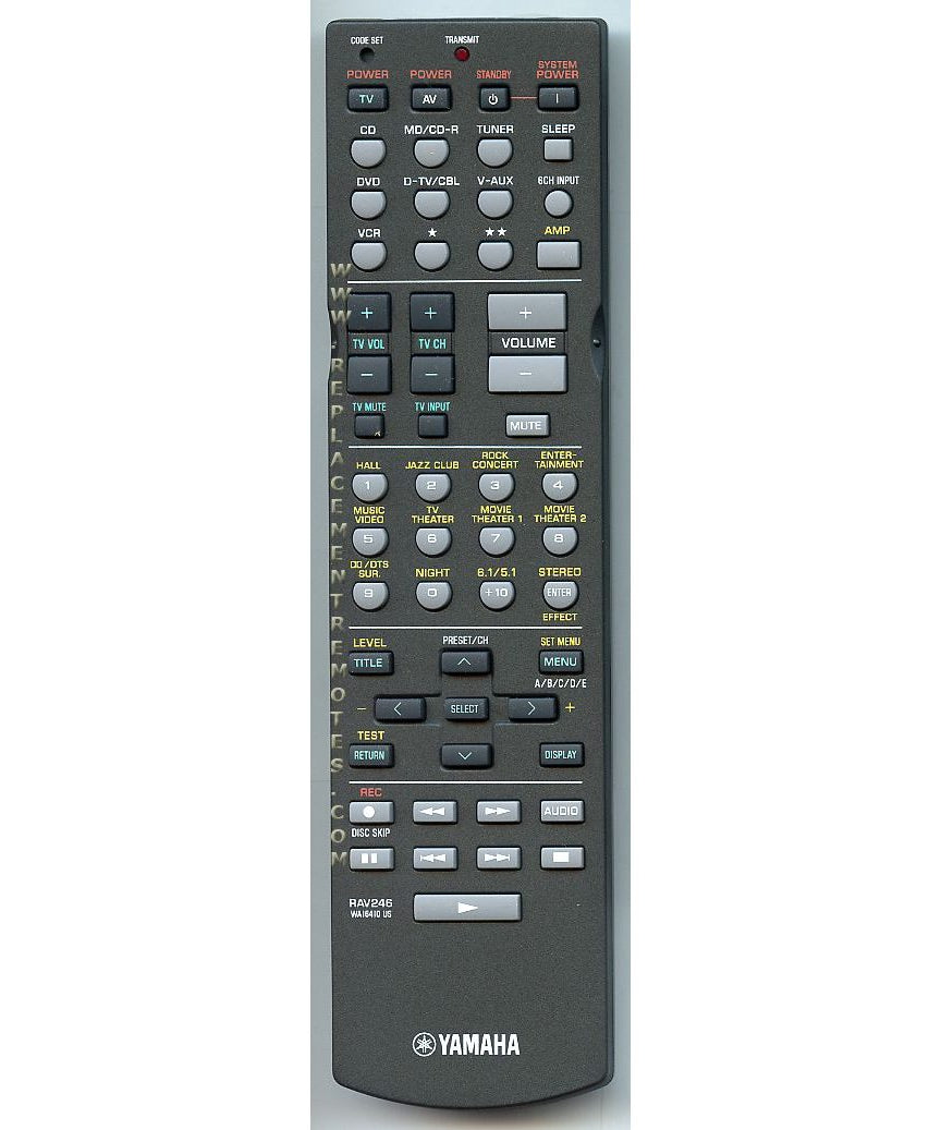 Yamaha RAV246 Home Theater Remote Control