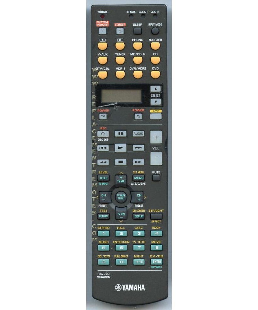 Yamaha RAV270 Receiver Remote Control