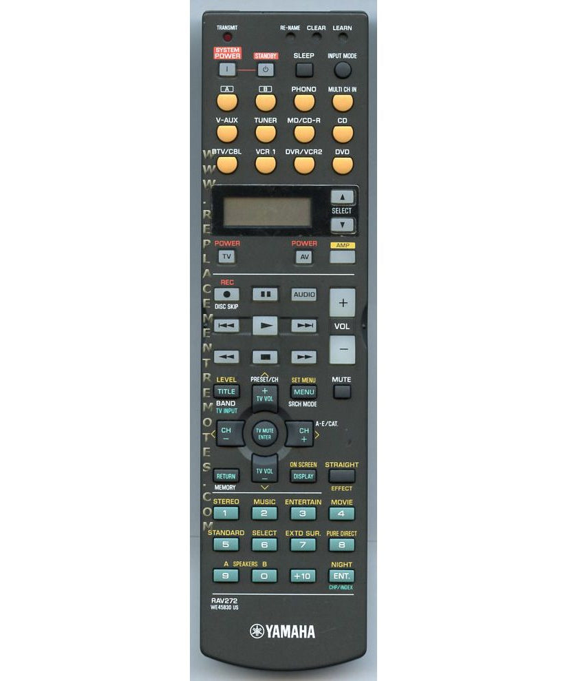 Yamaha RAV272 Receiver Remote Control