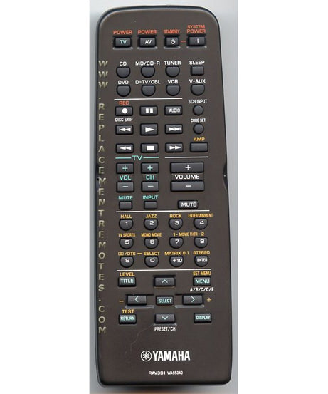 Yamaha RAV301 Receiver Remote Control