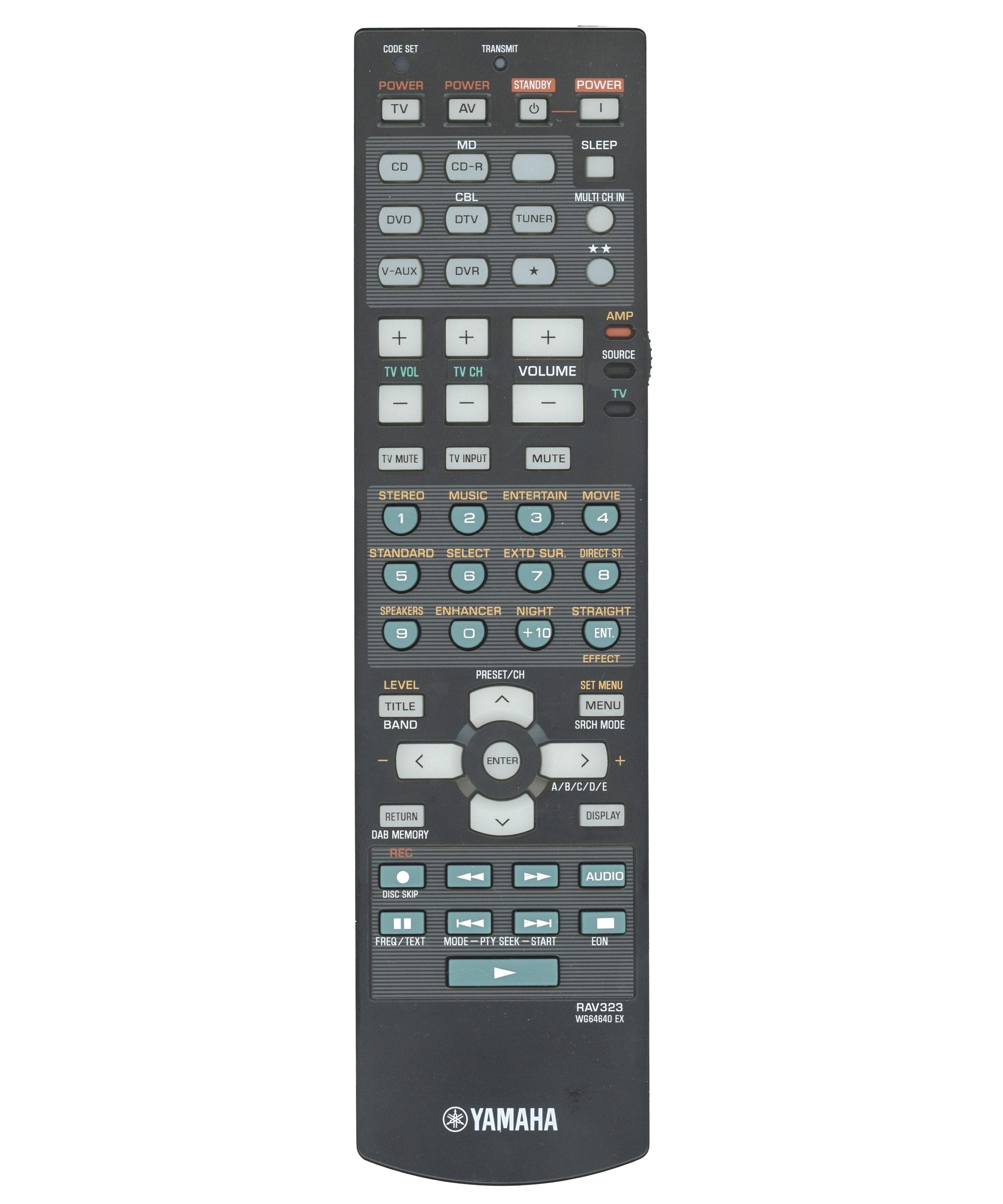 Yamaha RAV323 Receiver Remote Control