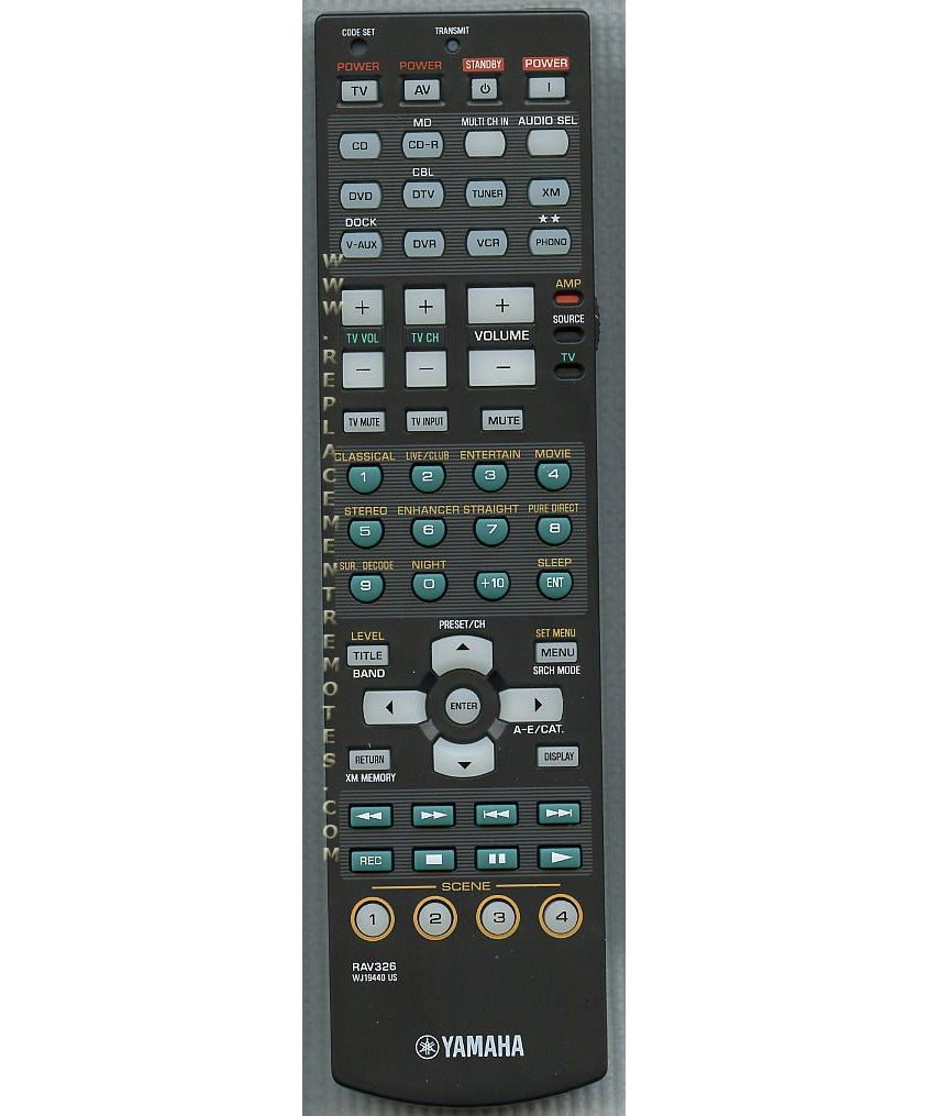 Yamaha RAV326 Receiver Remote Control
