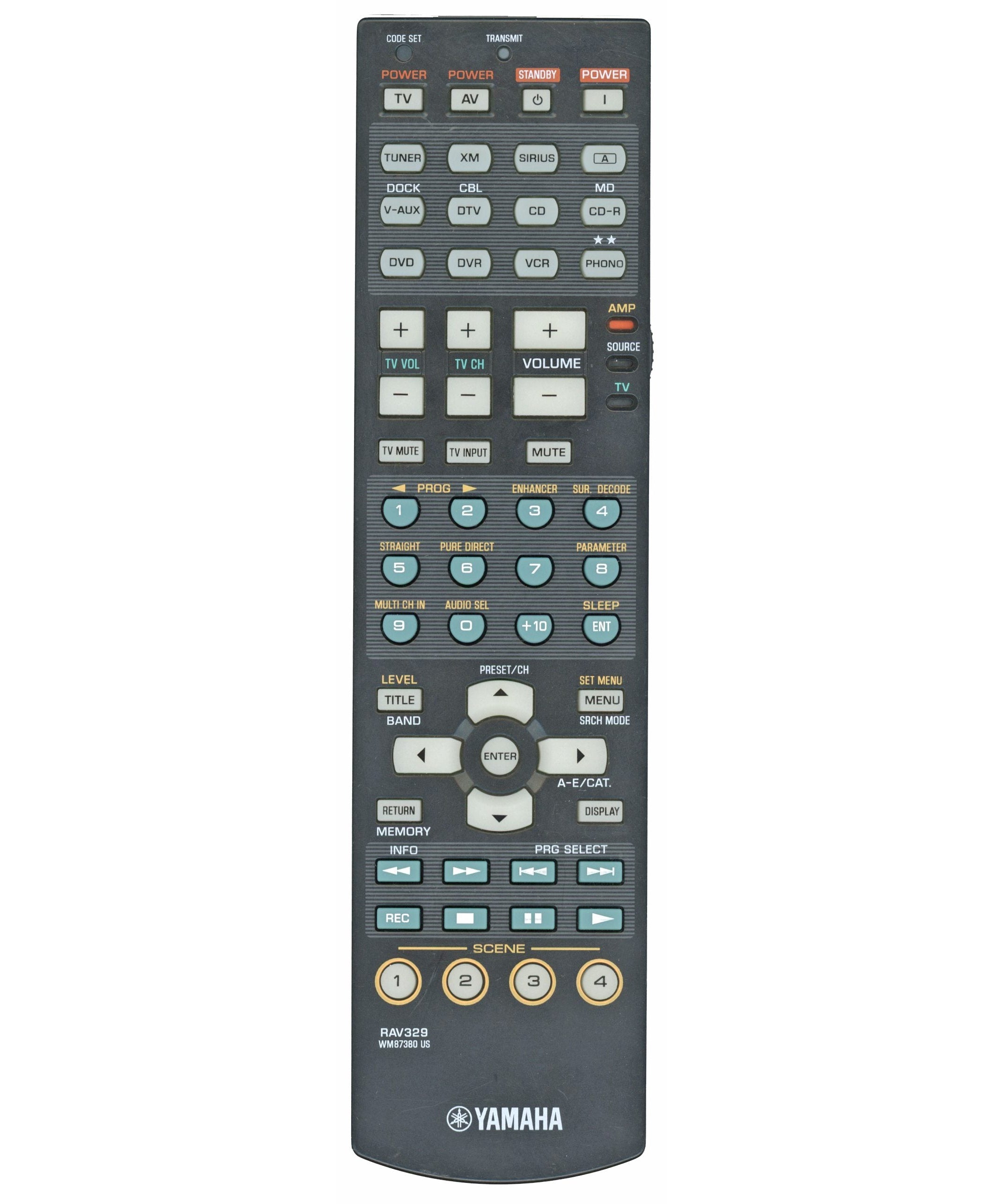Yamaha RAV329 Receiver Remote Control