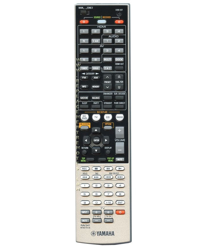 Yamaha RAV341 Receiver Remote Control