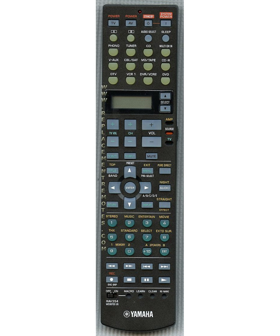 Yamaha RAV354 Receiver Remote Control