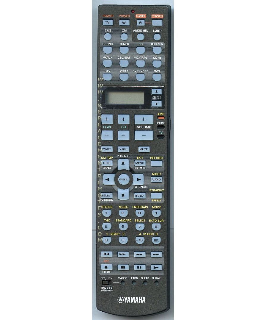 Yamaha RAV358 Receiver Remote Control