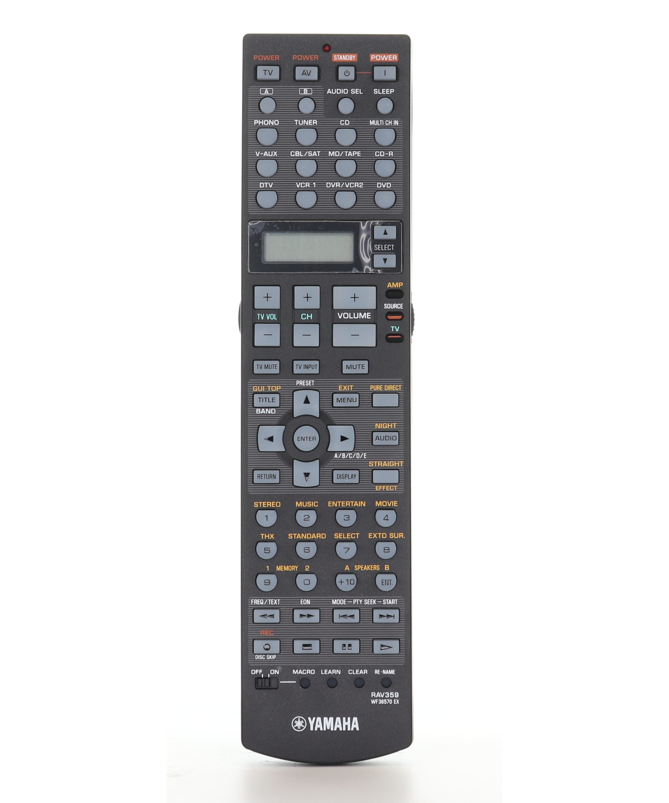 Yamaha RAV359 Receiver Remote Control - WF36570EX