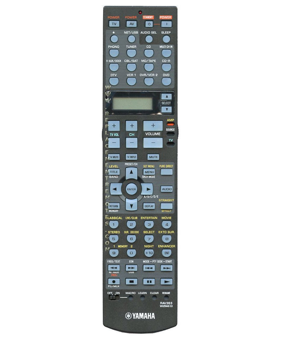 Yamaha RAV363 Receiver Remote Control