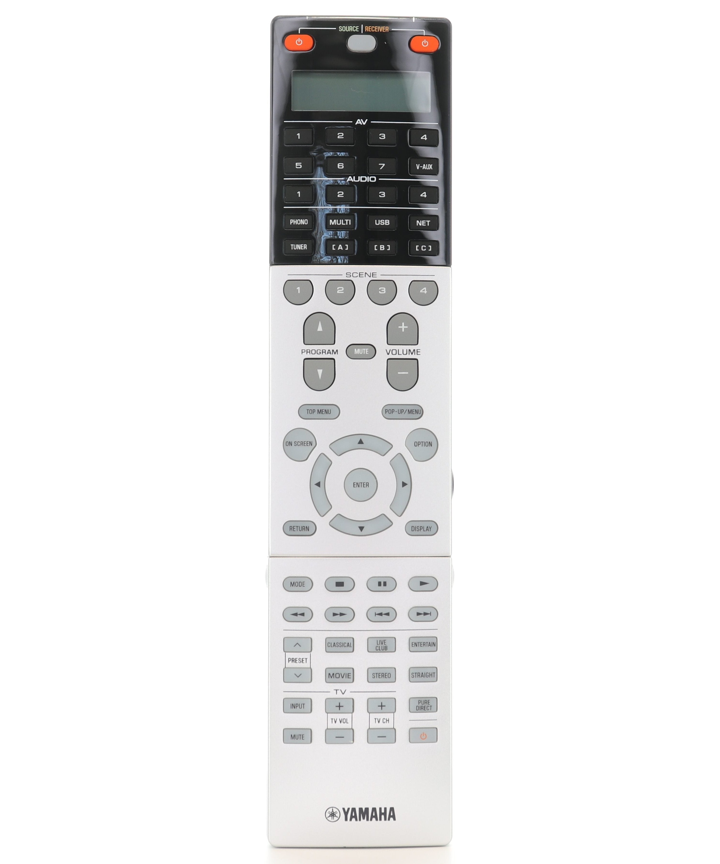 Yamaha RAV423 AV Receiver Remote Control | LCD Screen | Backlit - ZF729700