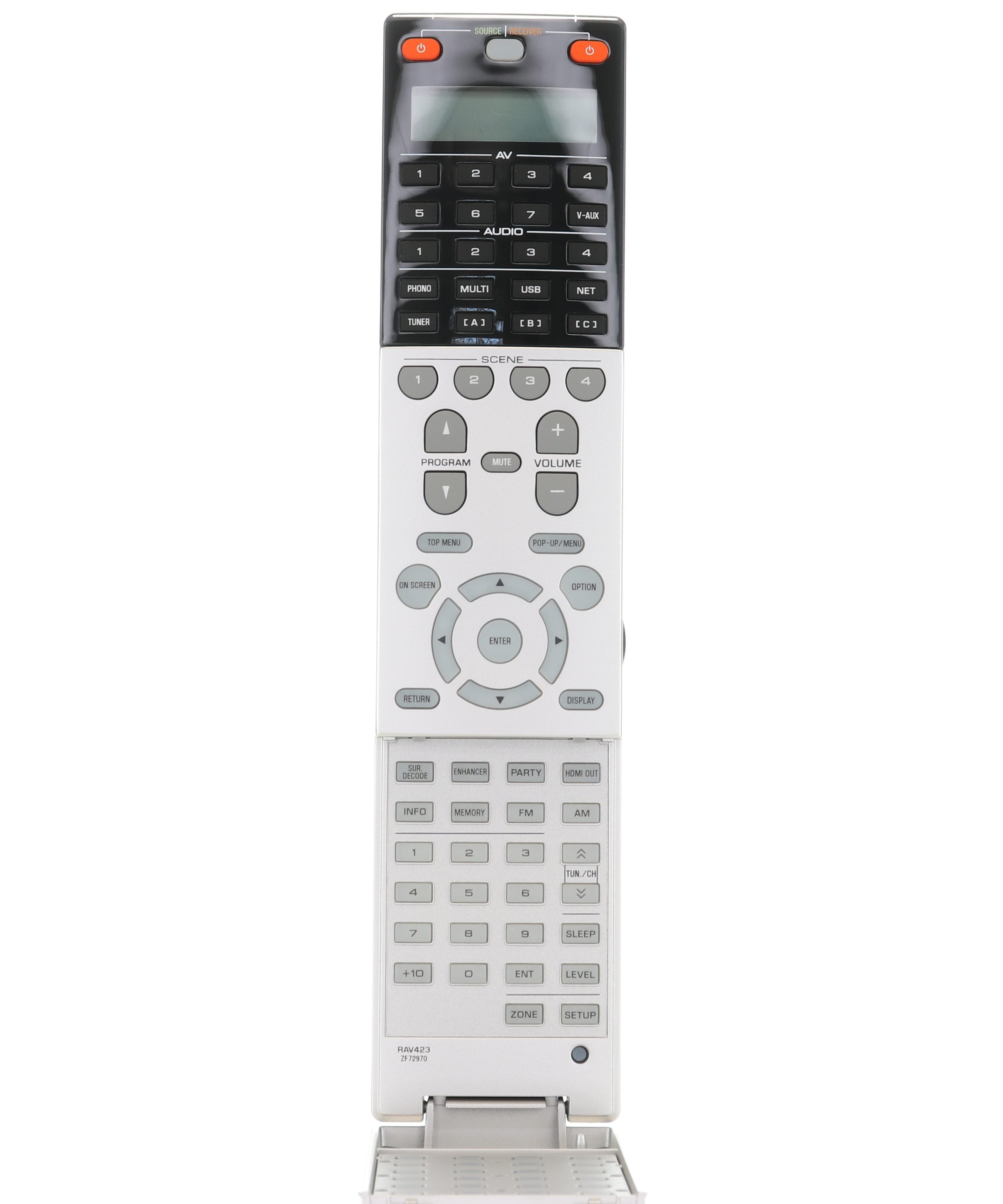 Yamaha RAV423 AV Receiver Remote Control | LCD Screen | Backlit - ZF729700