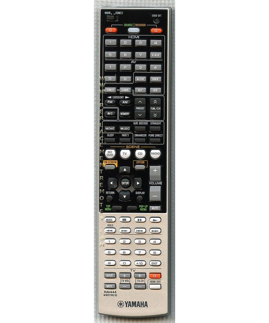 Yamaha RAV444 Receiver Remote Control