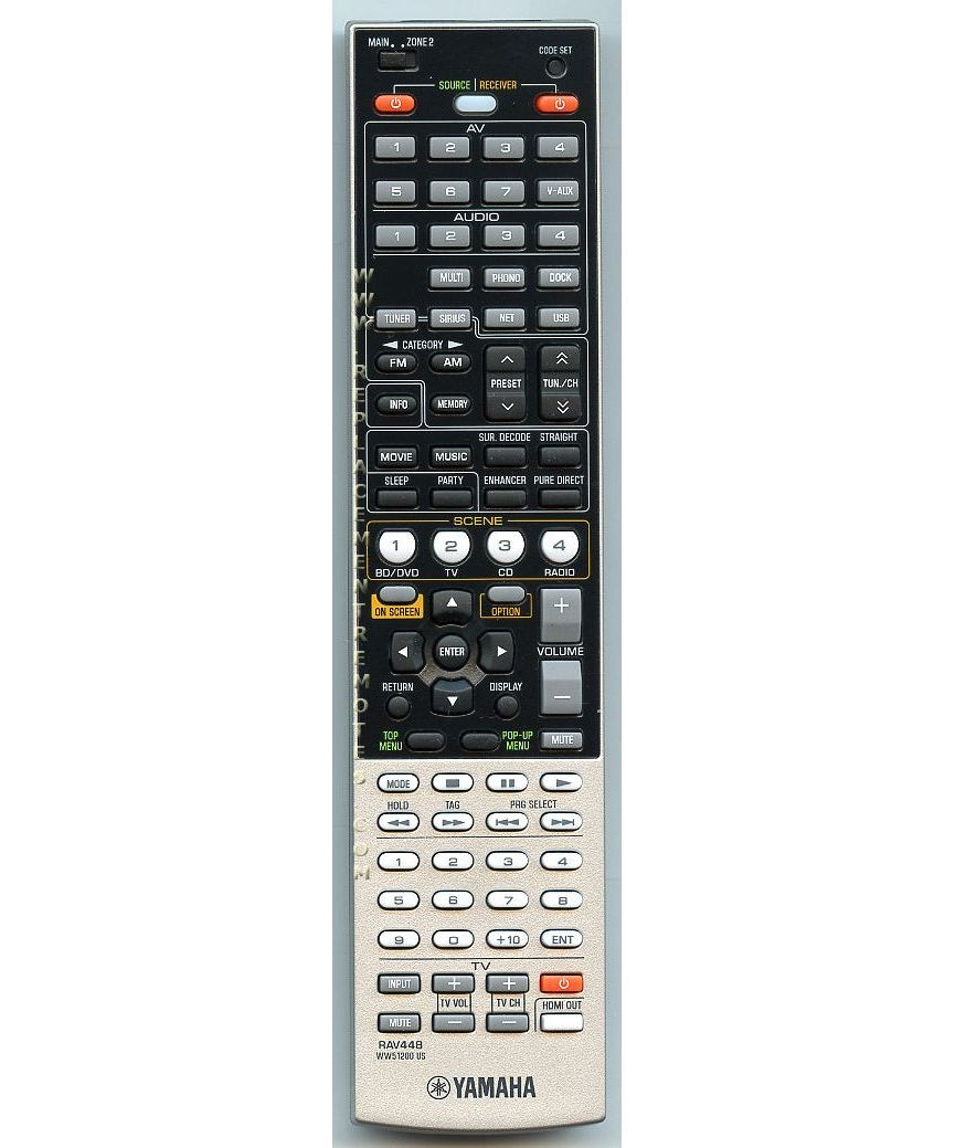 Yamaha RAV448 Receiver Remote Control