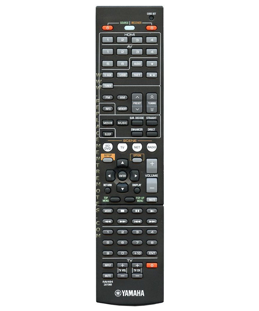 Yamaha RAV464 Receiver Remote Control