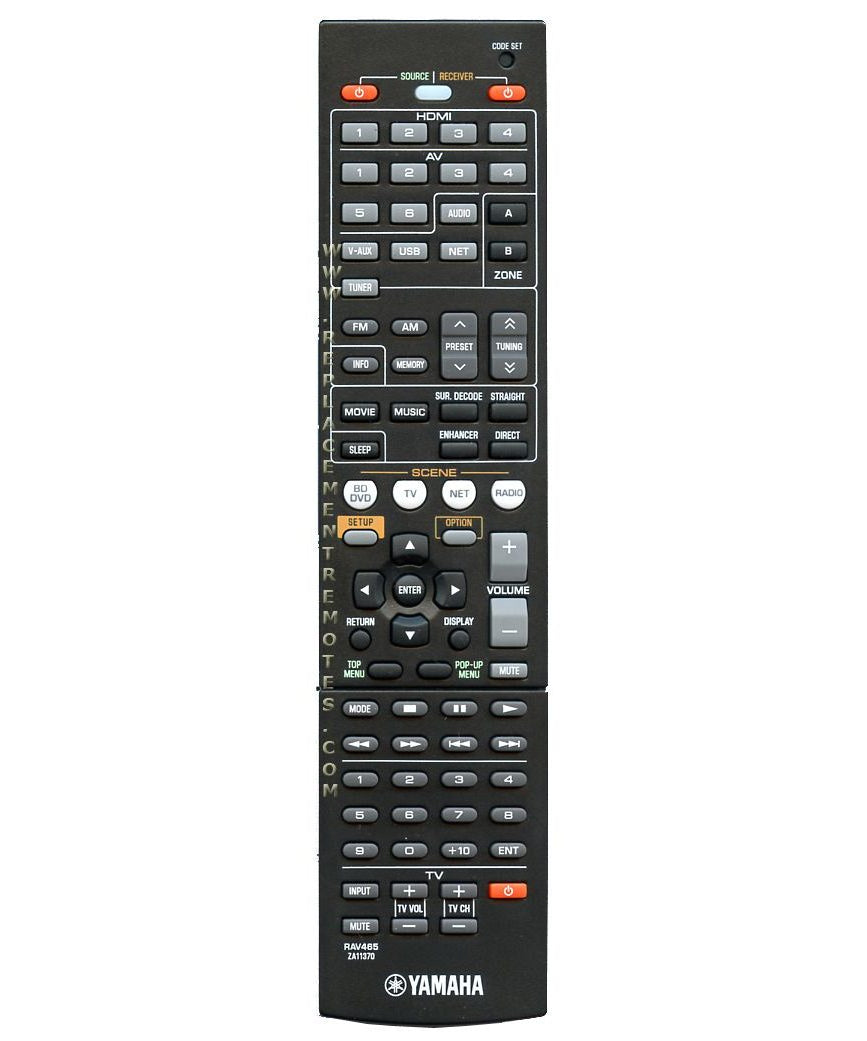 Yamaha RAV465 Receiver Remote Control