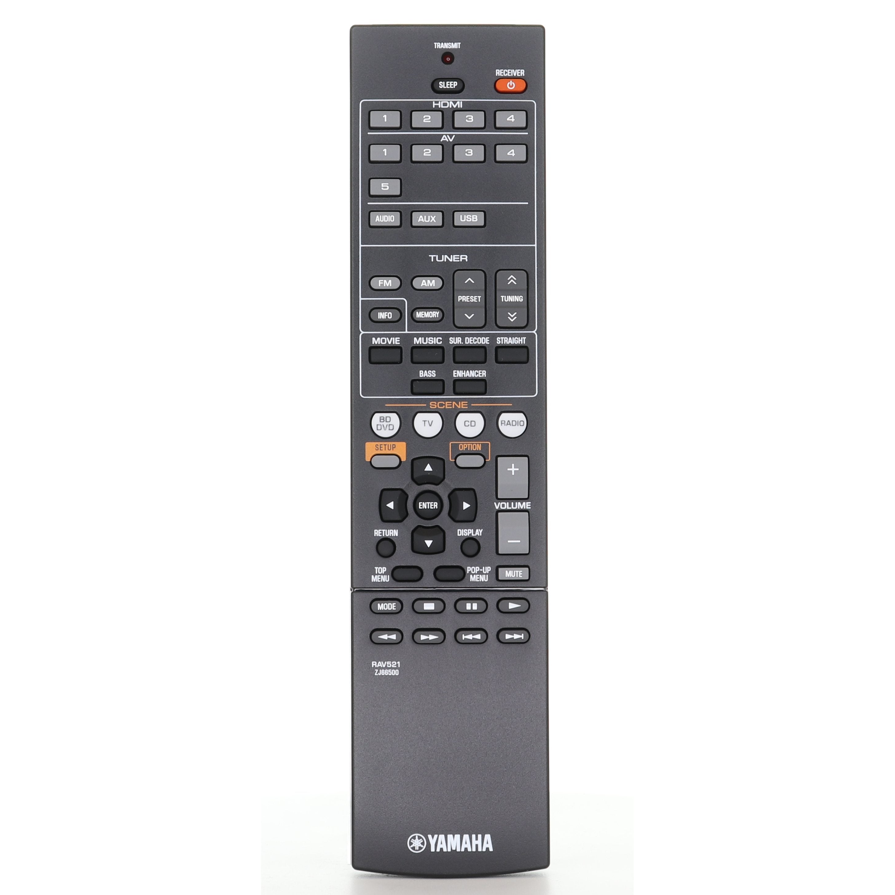 Yamaha RAV521 AV Receiver Remote Control - ZJ665000