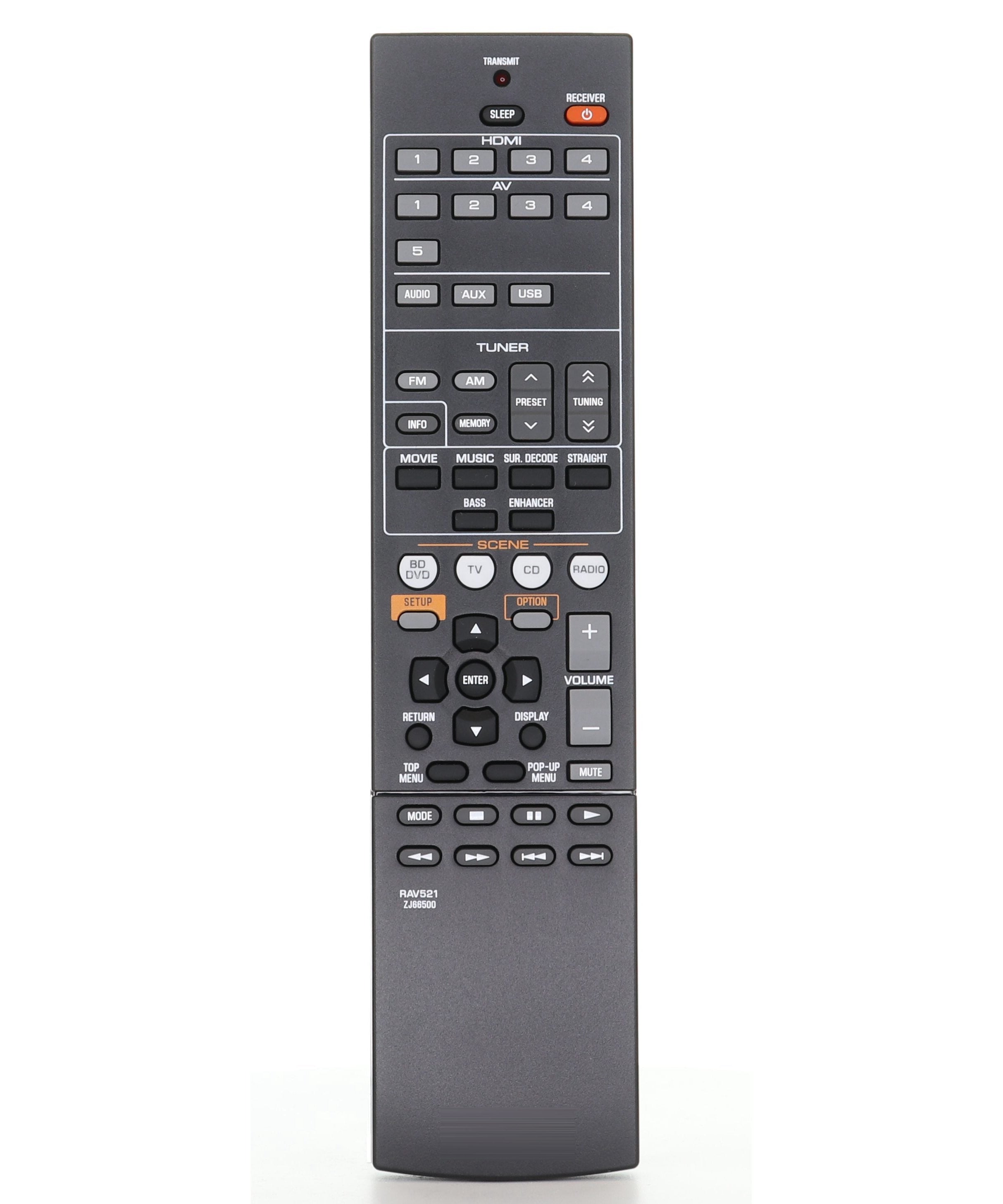 Yamaha RAV521 AV Receiver Remote Control - ZJ665000