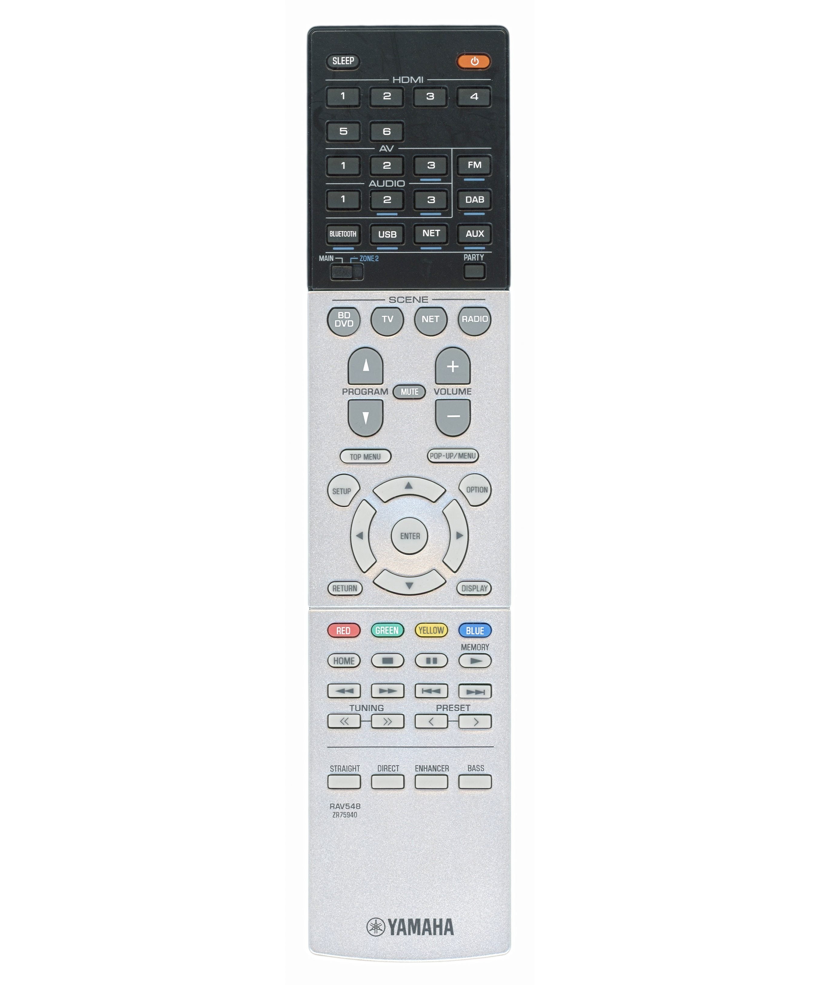 Yamaha RAV548 A/V Receiver Remote Control - ZR759400