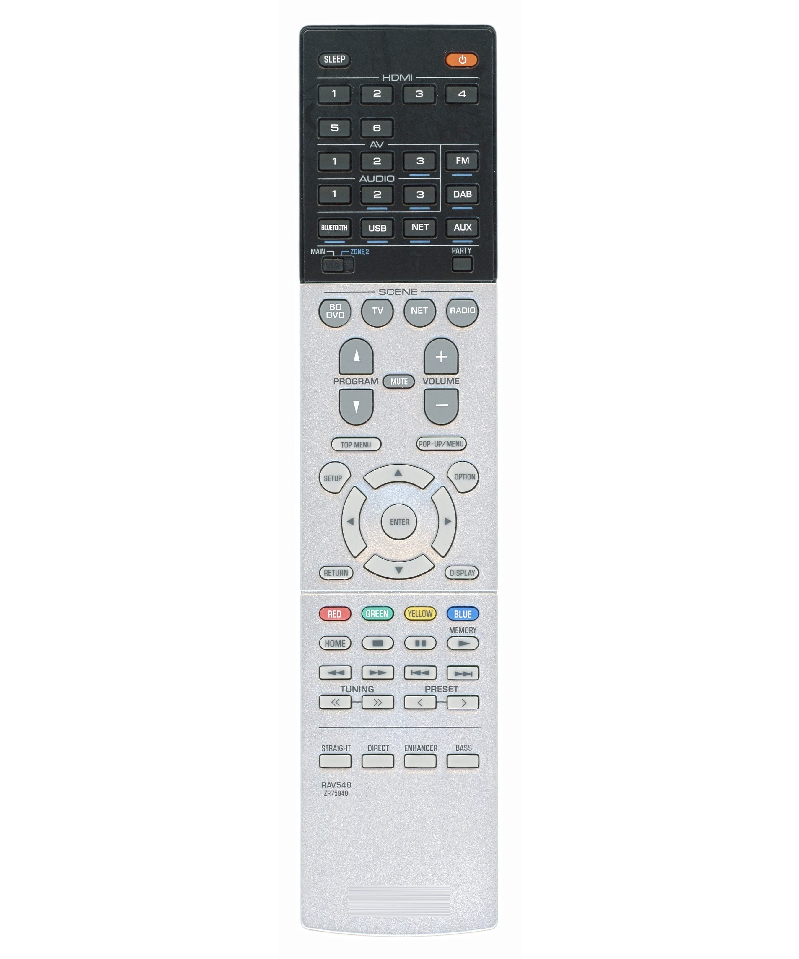 Yamaha RAV548 A/V Receiver Remote Control - ZR759400